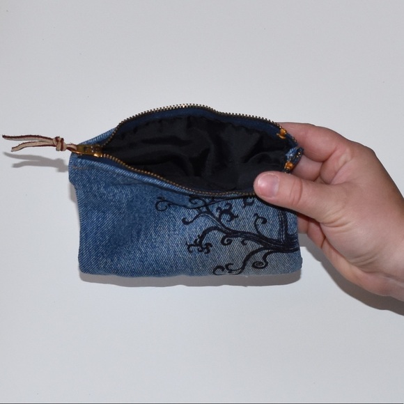 Cosmetics bag pouch clutch organizer floral design - Picture 4 of 4